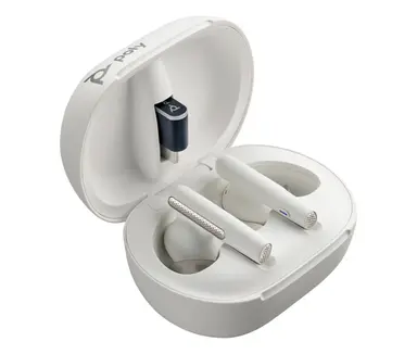 HP Poly Voyager Free 60/60+ Microsoft Teams Certified White Earbuds (2 Pieces), image 4