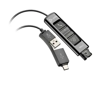 HP Poly DA85 USB to QD Black Adapter TAA, image 4