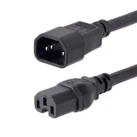 StarTech.com 10 ft (3M) Heavy Duty Extension Cord, C14 to C15 Extension Cord, 15A 125V, 14AWG, image 3