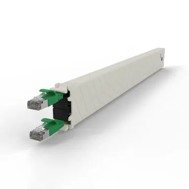 Synergy Micro Solution Patchbox.one Green 8RU Cat. 6A Cassette the Flat CAT.6A Cable Inside Patchbox.on, image 8