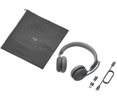 Logitech Zone Wireless 2 Headset - UC, Graphite, No Stand, image 4