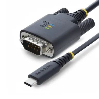 StarTech.com USB-C to RS-232 Null Modem Adapter for Serial Devices - Ftdi Chipset Supports DR