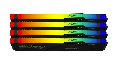Kingston 128GB 5600MT/S DDR5 CL40 DIMM (Kit of 4) Fury Beast RGB XMP, image 6