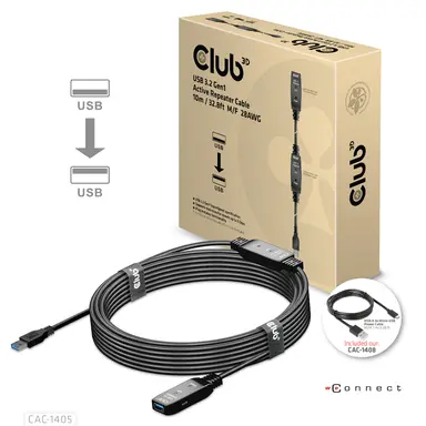Club 3D B.V USB-a Active Repeater Cable 10M/32.8FT, image 6