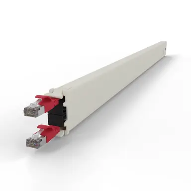 Synergy Micro Solution Patchbox.one Red 30RU CAT.6A Cassette the Flat CAT.6A Cable Inside the Patchbox., image 8