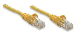 Intellinet Patch Cable Cat 5E UTP Yellow 0.5 ft Snagless Boot, image 7