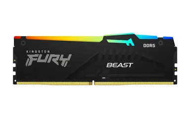 Kingston 128GB 5600MT/S DDR5 CL40 DIMM (Kit of 4) Fury Beast RGB XMP, image 7
