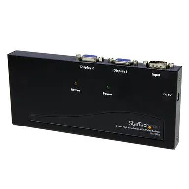 StarTech.com Split a Single High Resolution VGA Video Signal to 2 Monitors or Projectors - VG
