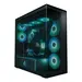 Arctic Cooling Xtender VG (BLACK)-PC Case-Mid Tower-Tempered Glass Panel-Included a-RGB Fans-VE, image 5