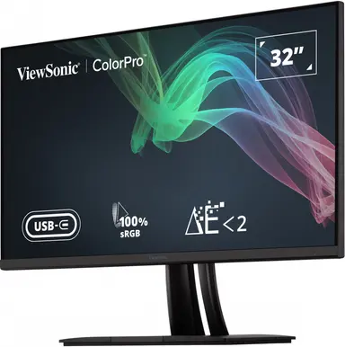 ViewSonic 32 in 4K UHD Professional Graphic Design Monitor with USB-C (60W), 3840 × 2160, image 8