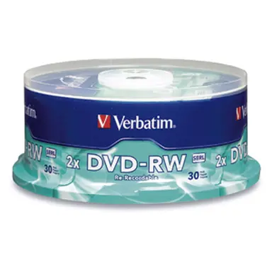 Verbatim Americas DVD-RW 4.7GB 4X Branded Surface 30PK Spindle, image 4