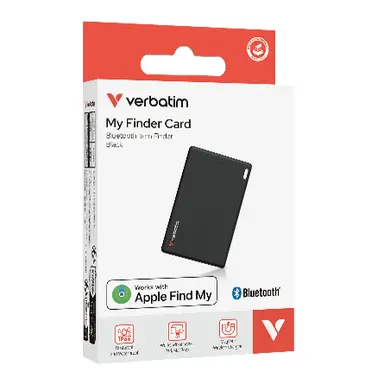 Verbatim Americas My Finder Card Bluetooth Item Finder 1PK Black, image 7