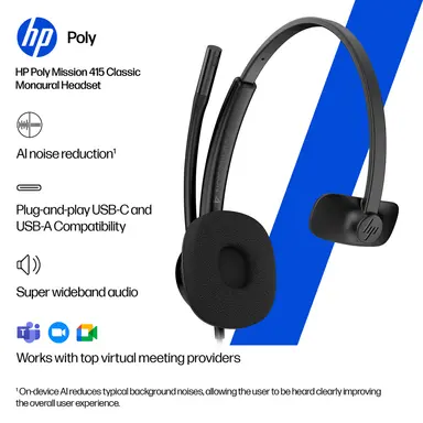 HP Poly Mission 415 USB HS No Localization, image 8