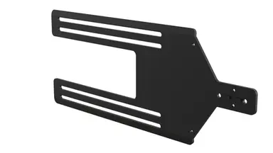 Spacepole KIOSK: Straight Bracket Addon for Payment Plates to 15-22IN Portrait, image 3