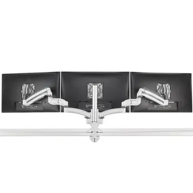 Chief Manufacturing KX Low-Profile Triple Monitor Arms Column Desk Mount White, image 4