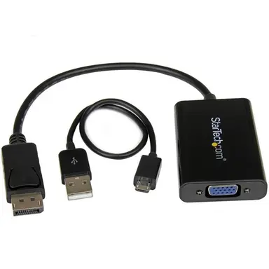 Add-On 8 in DisplayPort Male to VGA Female Black Adapter Cable, image 8