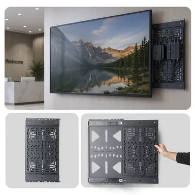 StarTech.com Wall-Mounted Media Storage Panel Keeps a/V Components Tucked Behind the TV While, image 4