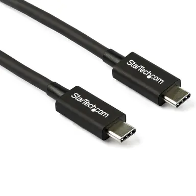 StarTech.com 2.6 ft (80CM) Passive Thunderbolt 3 Cable - Delivers Consistent 40 Gbps Performan