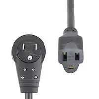 StarTech.com 10 ft (3M) Power Extension Cord - 360&DEG; Rotating Flat Plug Extension Cord - NE, image 8