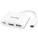 Plugable Technologies USB C to HDMI Multiport Adapter, Driverless 3-in-1 USB C Hub with 4K HDMI Output, image 5