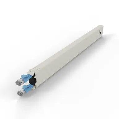 Synergy Micro Solution Patchbox.one Blue 8RU Cat. 6A Cassette the Flat CAT.6A Cable Inside Patchbox.one, image 6