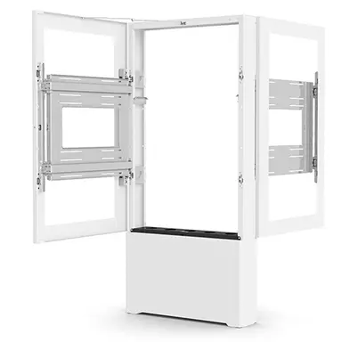 Chief Manufacturing 49 B2B Portrait Floor Kiosk White
