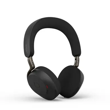 Jabra EVOLVE3 75 MS, LINK390A, Black - Sleek, Microphone Arm-Free Design That LO