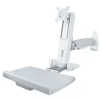 StarTech.com Single Display Sit-Stand Wall Mount Workstation - 27IN/17.6LB VESA 75X75-100X100, image 3