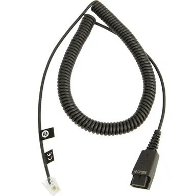 Jabra QD Cord, Coiled, Mod Plug, image 4