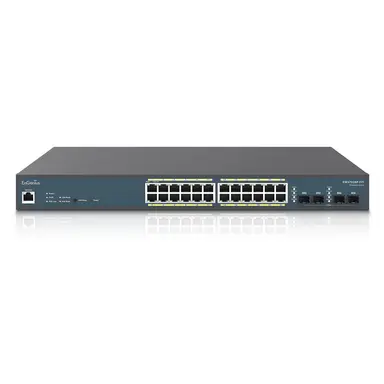 Engenius Technologies Engenius Fit Managed 24-PORT Gigabit POE+ L2+ Switch with A 240W PO