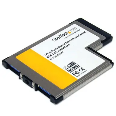 StarTech.com Add Two Flushmount USB 3.0 Ports to Your Expresscard-Enabled Laptop - 2-Port Flu