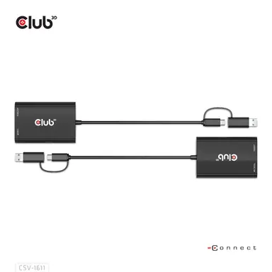 Club 3D B.V USB-C/A to HDMI And VGA Adapter, image 8