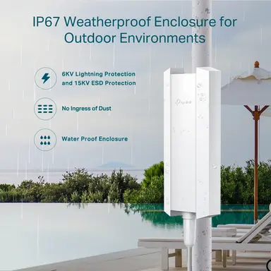 Omada Networks by TP Link AX3000 Indoor/Outdoor Dual-Band Wi-Fi 6, image 8