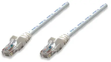 Intellinet Patch Cable Cat 5E UTP White 0.5 ft Snagless Boot