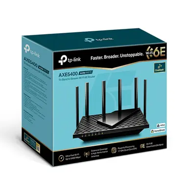 Omada Networks BY TP Link AX5400 Tri-Band Wi-Fi 6E Router SPEED: 574 Mbps AT 2.4 GHz + 2402 Mbps AT 5 GHz, image 2