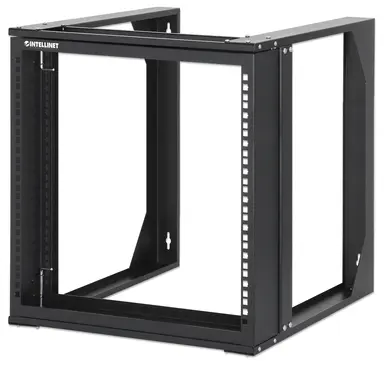 Intellinet 19 In. Wall Mount 2-Post Open Frame Network Rack, 9U