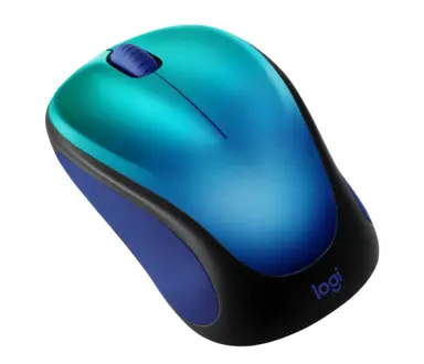 Logitech Design Collection Limited Edition Wireless Mouse - Blue Aurora, image 7