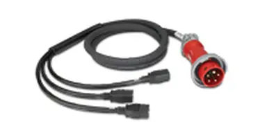 APC BY Schneider Electric APC IT Power Distribution Cable Splitter 5 Wire 20A 240V IEC309UL to 3XC19, image 4