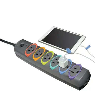 Kensington Computer Smartsockets Standard Surge 6 Outlet 7 ft, image 6
