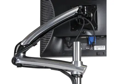 Peerless Industries Dual Monitor Desktop Arm Mount for up to 38 in Monitors - Black - Tilt +45/-90 DE, image 7