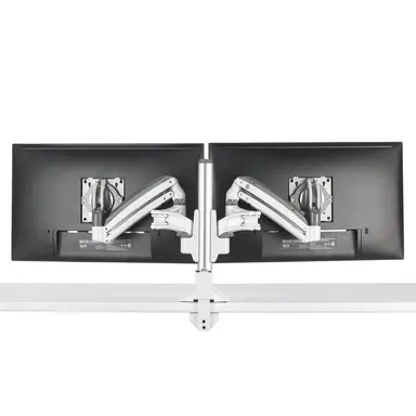 Chief Manufacturing KX Clmn Desk Mnt Dual 2L Arms Wht