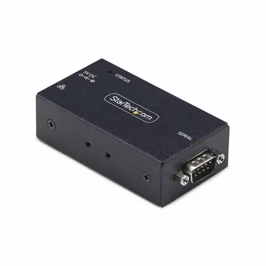 StarTech.com 1-Port Serial to Ethernet Adapter, IP Serial Device Server for RS232 Devices