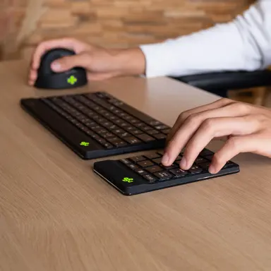 R-Go Tools Numeric Keypad, Black, Wireless, Bluetooth, Ergonomic, Portable, image 7