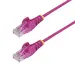 StarTech.com 1 ft Pink Slim Cat6 Ethernet Cable, Snagless, 100W PoE, UTP, LSZH, 28AWG Bare Cop, image 5