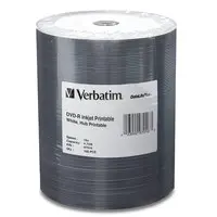 Verbatim Americas DVD-R 4.7GB 16X DATALIFEPLUS100PK Inkjet