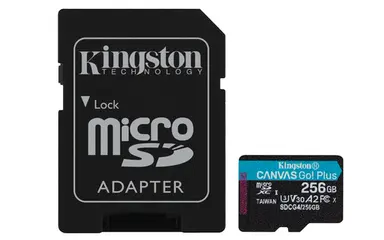 Kingston 256GB microSDXC Canvas Go Plus GEN4 200MB/S A2 U3 V30 Card + Adapter, image 4