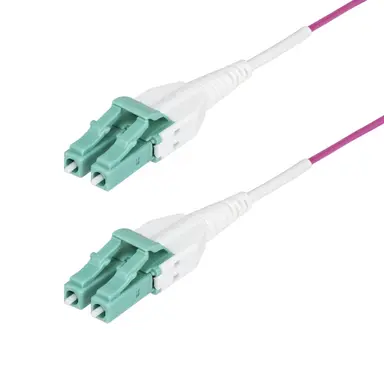 StarTech.com 10M (33 ft) LC to LC (UPC) OM4 Multimode Fiber Optic Cable, Erika Violet, 50/125, image 4