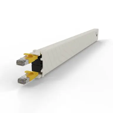 Synergy Micro Solution Patchbox.one Yellow 8RU Cat. 6A Cassette the Flat CAT.6A Cable Inside Patchbox.o, image 8