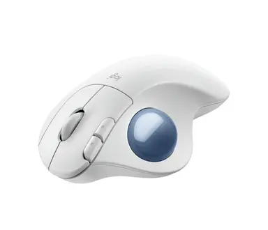 Logitech Ergo M575S Wireless Trackball - OFFWHITE+BLUE Ball, image 8