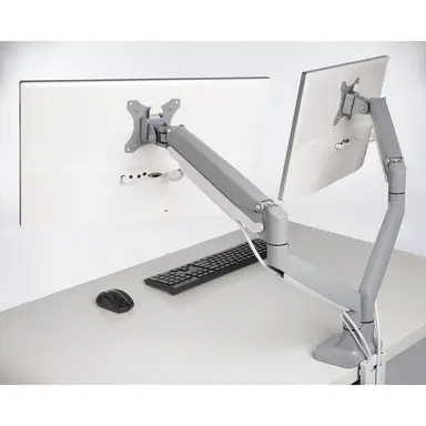 Kensington Computer Smartfit One-Touch Height Adjustable Dual Monitor Arm, image 7